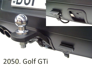Tow bar fitted to Golf GTi